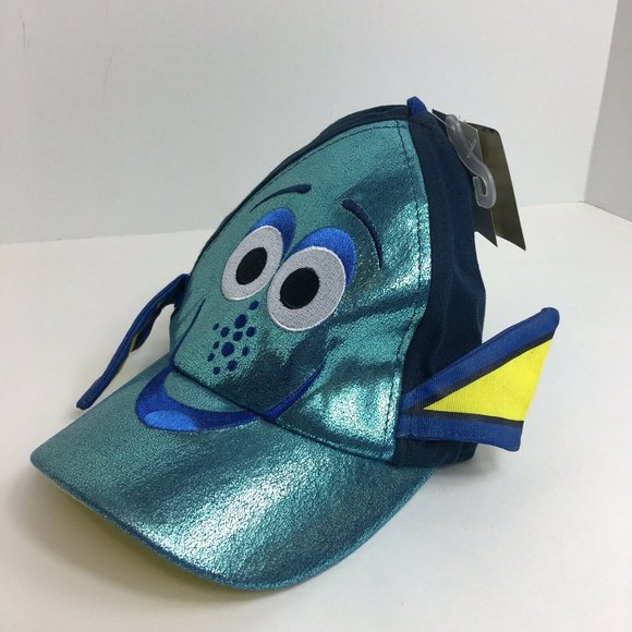 Disney Finding Dory Fish Baseball Hat Cap Blue Toddler Kids Children Shiny New - Picture 2 of 12